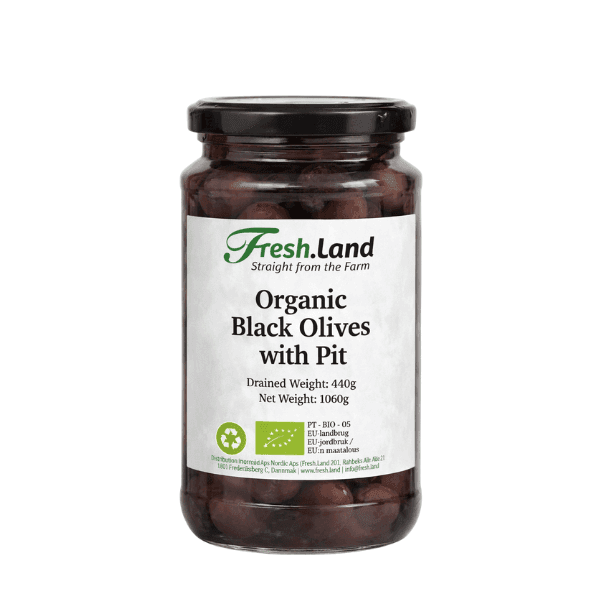 Øko Sorte Oliven m. sten 🇵🇹